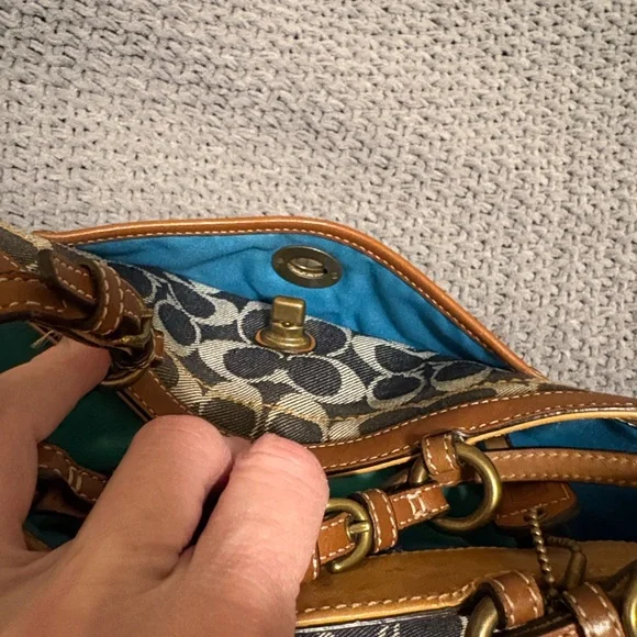 Vintage Coach 2004 Denim Tote - Picture 6 of 7